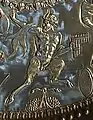 Mildenhall treasure, great dish, British Museum, detail-- satyr with pan pipes