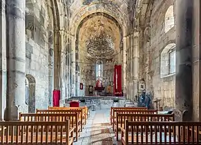Church interior, nave and altar