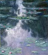 Claude Monet, Water Lilies (Nympheas) (1907), 92.1 × 81.2 cm.