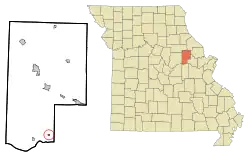 Location of McKittrick, Missouri
