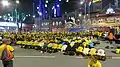 Muslims doing Ishak Prayer while Chinese watching silently during Bersih 4