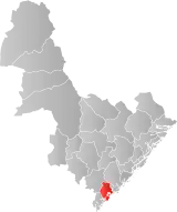 Vestre Moland within Aust-Agder