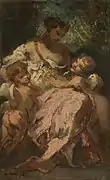 Narcisse Virgilio Díaz de la Peña, Venus and Two Cupids, NG3246
