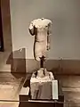A statue with a Phoenician inscription in the National Museum of Beirut