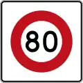 (R1-8.1) 80&nbsp;km/h speed limit