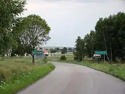 Road through the village
