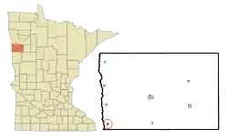 Location of Perley, Minnesota