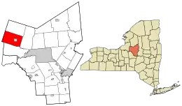 Location in Oneida County and the state of New York.