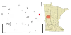 Location of Bluffton, Minnesota