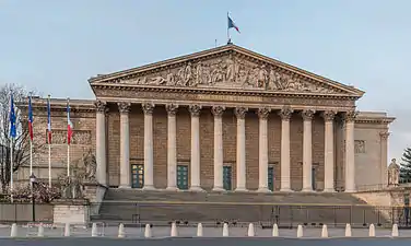 Portico of the Palais Bourbon (Paris), 1806-1808, by Bernard Poyet