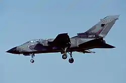 A Panavia Tornado GR1 of the Tri-National Tornado Training Establishment (TTTE).