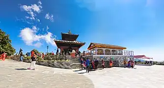 Panoramic view of the temple area