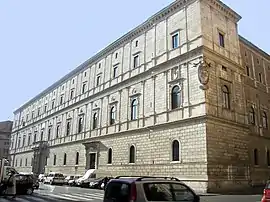 Façade of the Palazzo della Cancelleria in Rome