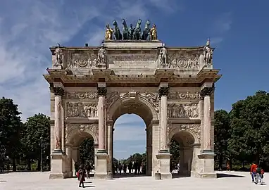 Arc de Triomphe du Carrousel (Paris), 1806-1808, by Charles Percier and Pierre-François-Léonard Fontaine