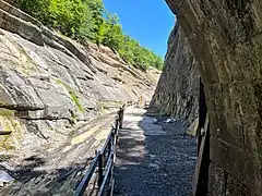 Looking out from north side of tunnel