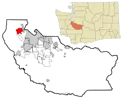 Location of Artondale, Washington