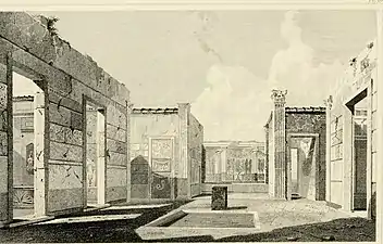 Engraving of the Atrium as of 1817