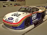 The Porsche 961 as now housed in the Porsche Museum