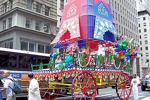 Rath Yatra festival in New York City organized by ISKCON