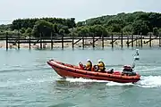 Rennee Sherman (B-891) in the river Arun heading out to sea, 9 May 2016.