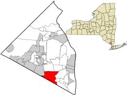 Location in Rockland County and the state of New York