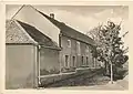 The so-called The birth house of Klement Gottwald in Dědice on Haná in the condition before reconstruction. 2nd half of the 1940s / early 1950s.