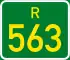 Regional route R563 shield