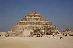 The Pyramid of Djoser at Saqqara, 2667–2648 BC, by Imhotep, the most famous step pyramid of Egypt