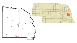 Location of Ceresco, Nebraska
