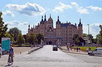Schwerin Palace front view