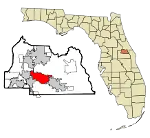 Location in Seminole County and the state of Florida