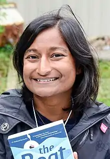 Sharon Bala at the Eden Mills Writers' Festival in 2018
