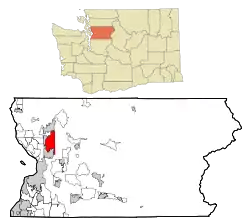 Location of North Marysville, Washington