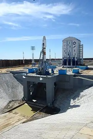 Site 1S with Soyuz-2.1a "Mikhail Lomonosov", 2016