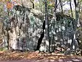 Split Rock, aka Dragon Rock - this is the view from the walking path (October 2020)