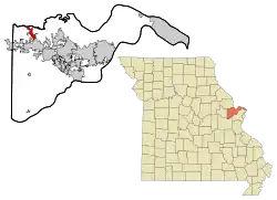 Location of Flint Hill, Missouri