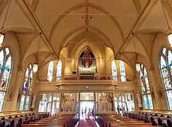 Nave looking toward gallery