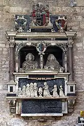 The Howe monument in St Michaels church, Withington