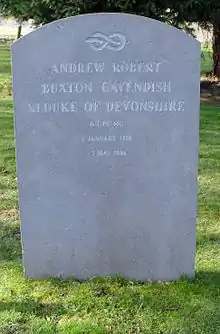 Grave of the 11th Duke (d. 2004)