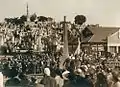 Unveiling ceremony, Anzac Day 1924, Toowong Cemetery, Brisbane, Australia