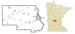 Location of Elrosawithin Stearns County, Minnesota