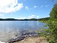 Kåsjön from N on August 1, 2020.