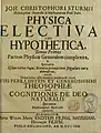 Physica electiva sive hypothetica