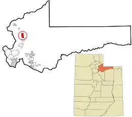 Location in Summit County and the state of Utah