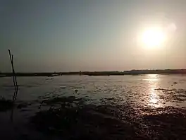 Sunset in the Kapla Beel in Barpeta district