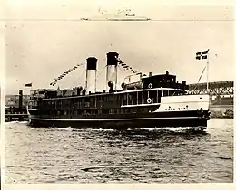 On her first official trip to Manly, 30 November 1928