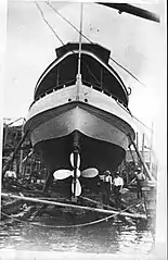 One of only two K-class ferries with pointed bows/sterns.