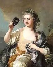 Portrait of Françoise-Marie-Jeanne Picquefeu de Longpré, as Thalia, Muse of Comedy Louis-Michel van Loo, 1765–1766