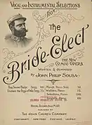 Music sheet of march "The Bride Elect"