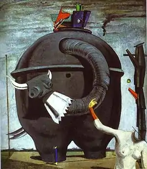 The Elephant Celebes; by Max Ernst; 1921; oil on canvas; 125.4 × 107.9 cm; Tate Modern (London)